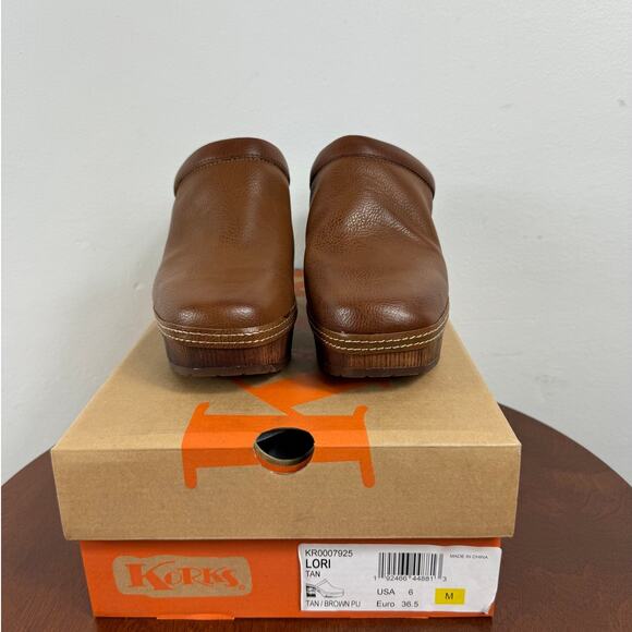 KORKS Lori Clog in Tan/brown Size 6 - Picture 3 of 10